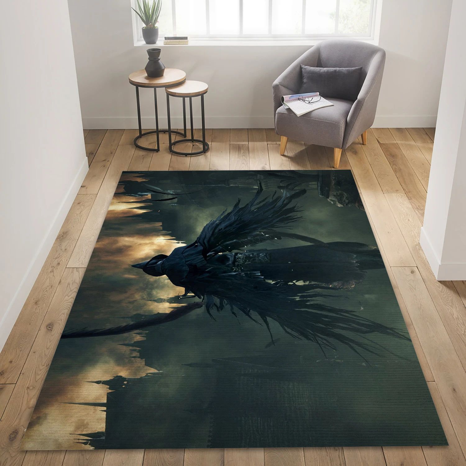 Bloodborne On The Way To A Boss Gaming Area Rug, Area Rug - Home Decor Floor Decor - Indoor Outdoor Rugs