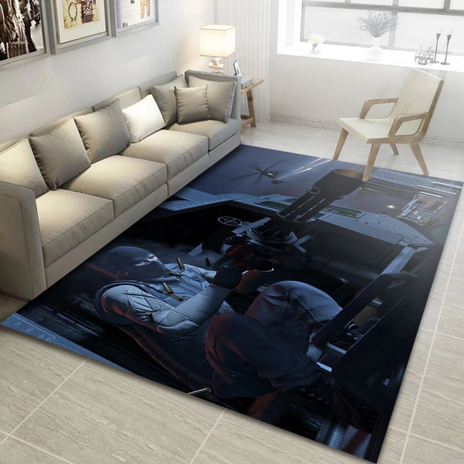 Grand Theft Auto V Gaming Area Rug, Bedroom Rug - US Decor - Indoor Outdoor Rugs