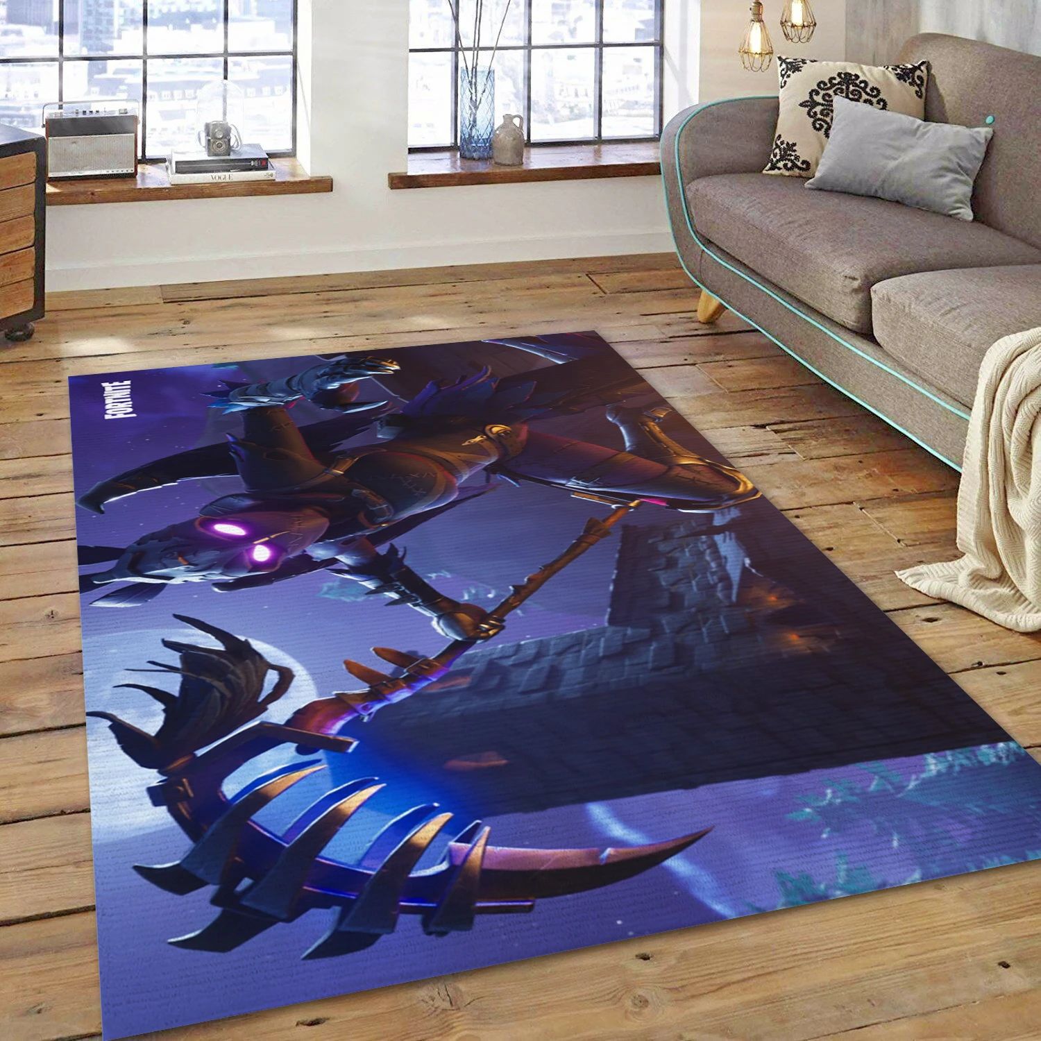 Fortnite Ravage Gaming Area Rug, Bedroom Rug - Christmas Gift Decor - Indoor Outdoor Rugs