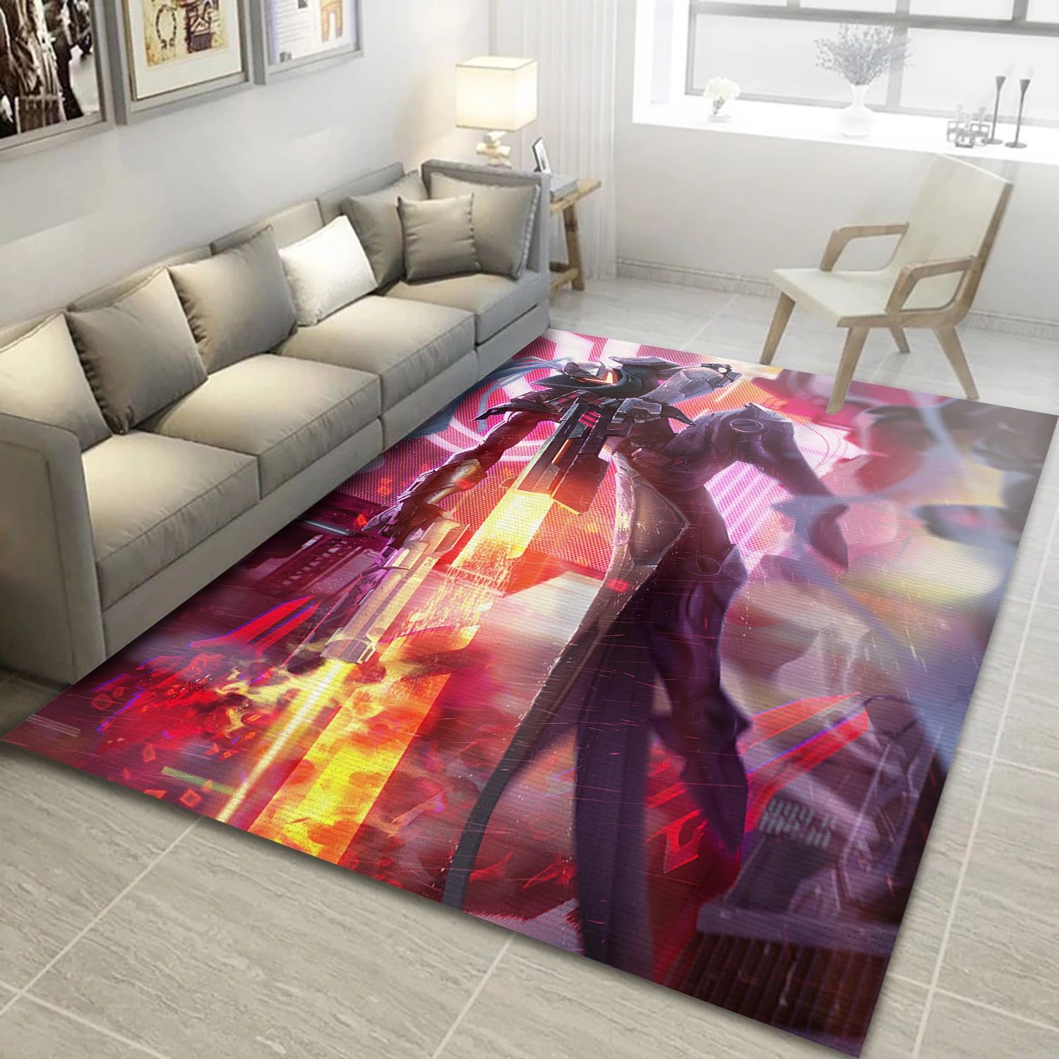 Project Lucian Game Area Rug Carpet, Bedroom Rug - US Decor - Indoor Outdoor Rugs