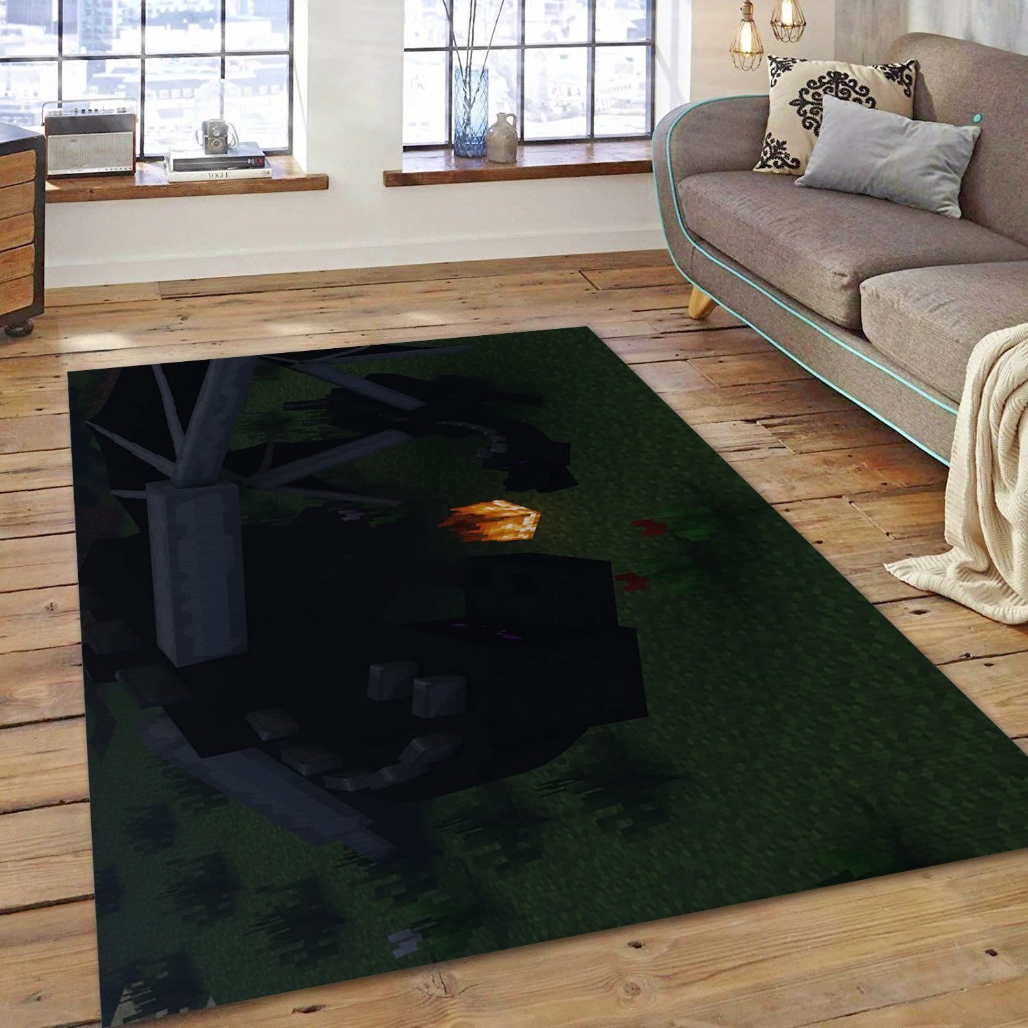 Ender Dragons Game Area Rug Carpet, Living Room Rug - Home Decor Floor Decor - Indoor Outdoor Rugs