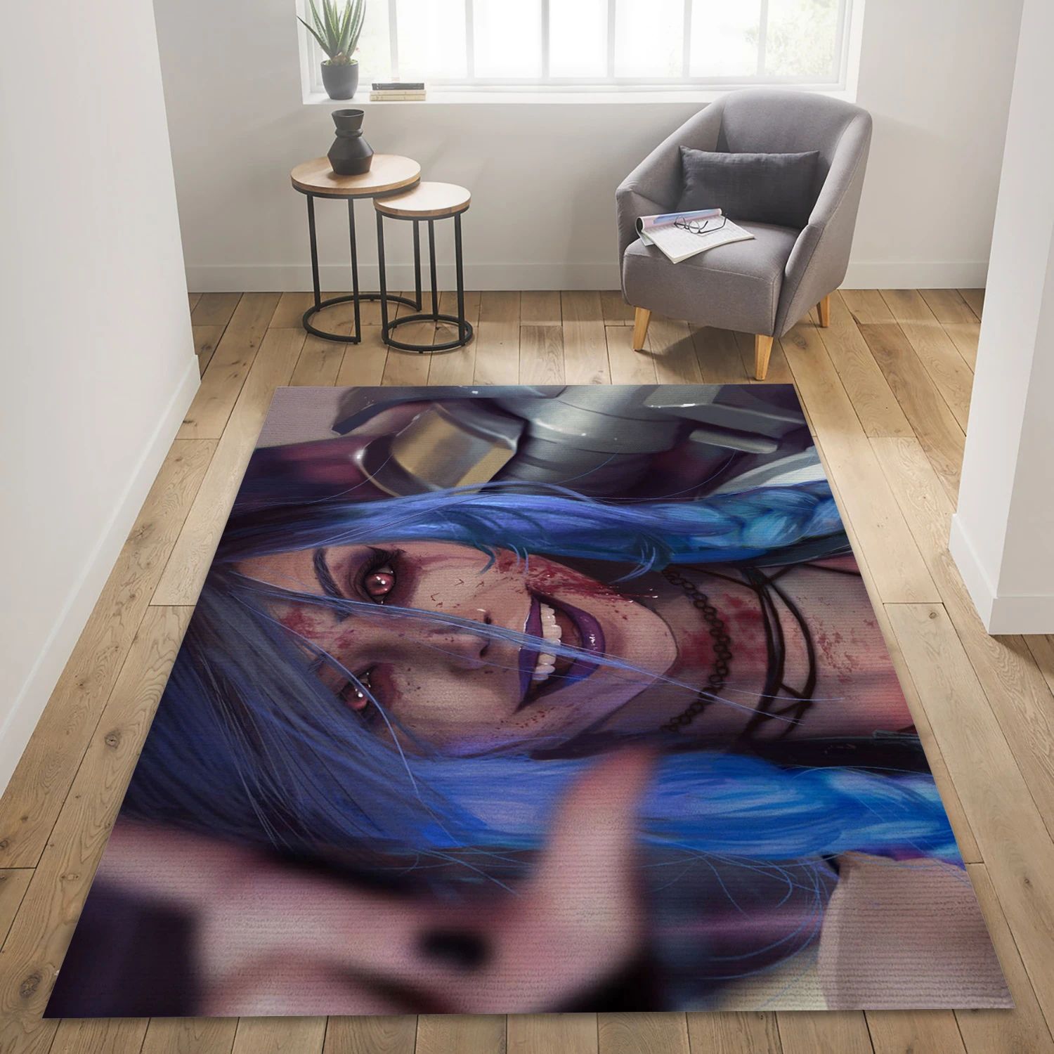 Blood Jinx Video Game Area Rug Area, Living Room Rug - US Decor - Indoor Outdoor Rugs