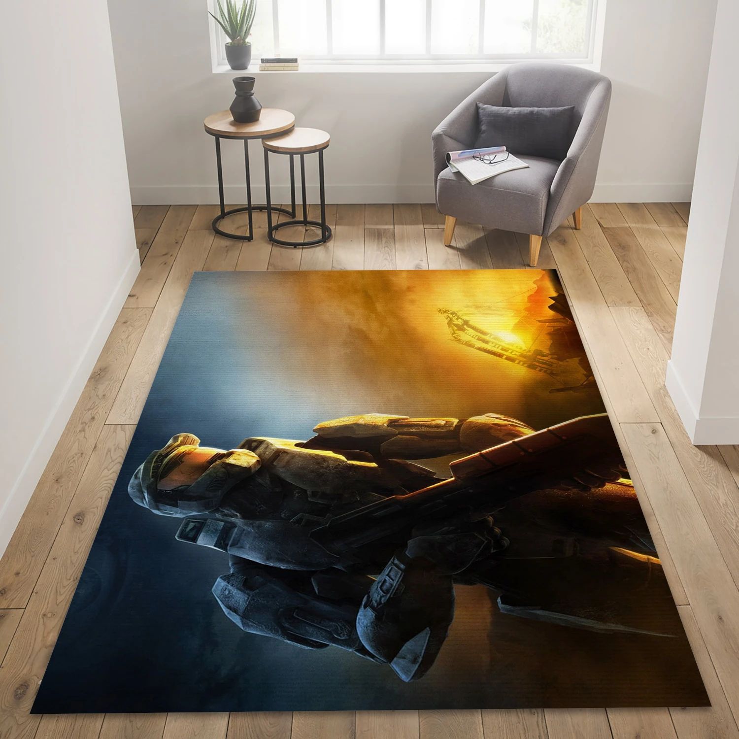 Halo Video Game Area Rug Area, Bedroom Rug - Home Decor Floor Decor - Indoor Outdoor Rugs