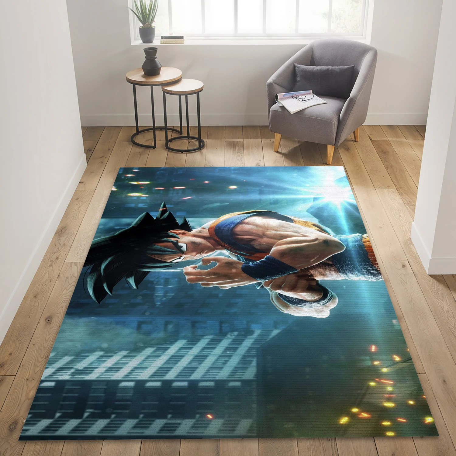 Goku Video Game Area Rug For Christmas, Living Room Rug - Christmas Gift Decor - Indoor Outdoor Rugs