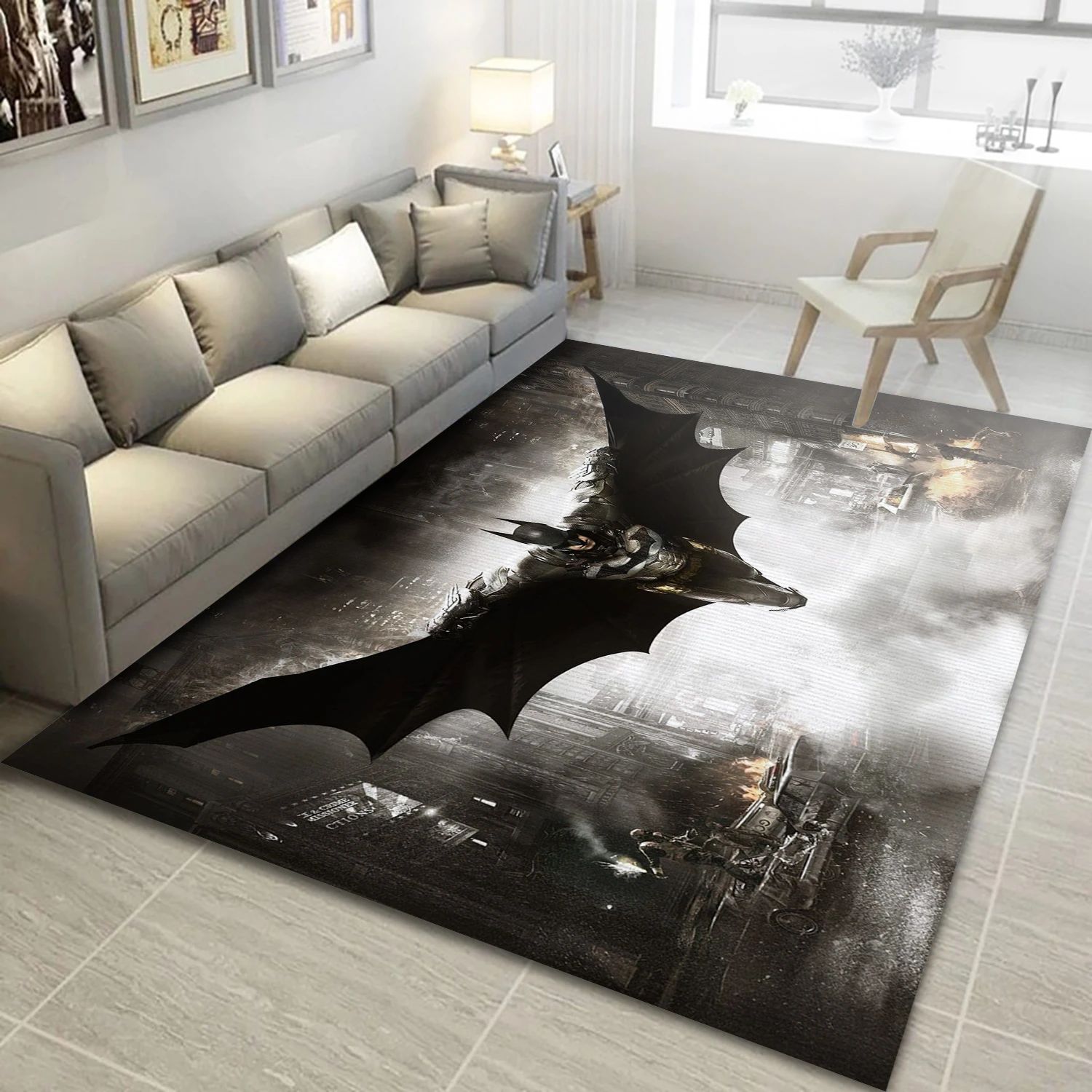 Batman Video Game Area Rug Area, Area Rug - Christmas Gift Decor - Indoor Outdoor Rugs