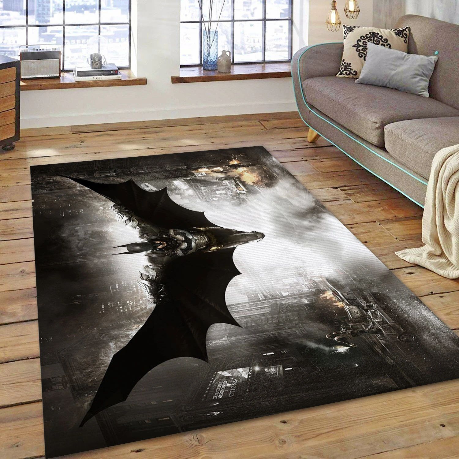 Batman Video Game Area Rug Area, Area Rug - Christmas Gift Decor - Indoor Outdoor Rugs