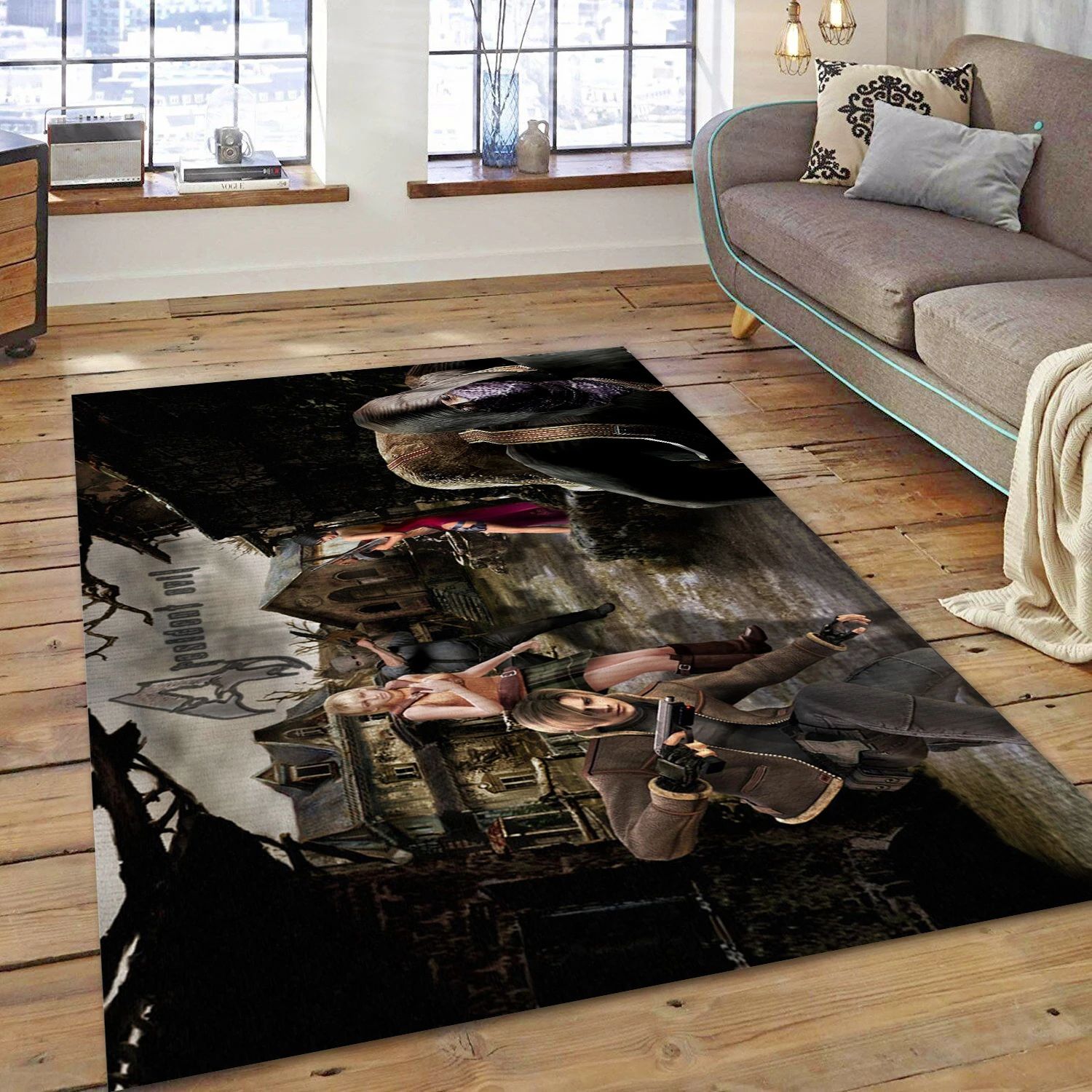 Resident Evil 4 Video Game Area Rug Area, Area Rug - Home Decor Floor Decor - Indoor Outdoor Rugs