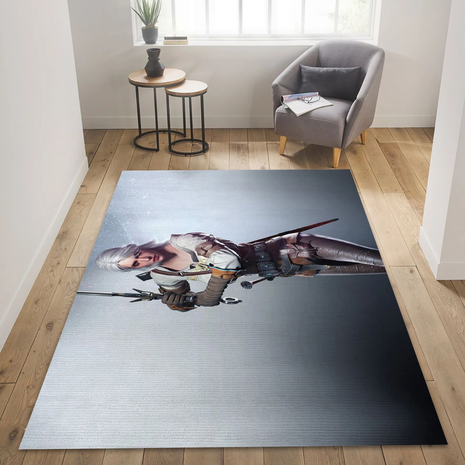 Ciri The Witcher 3 Game Area Rug Carpet, Living Room Rug - Home Decor Floor Decor - Indoor Outdoor Rugs