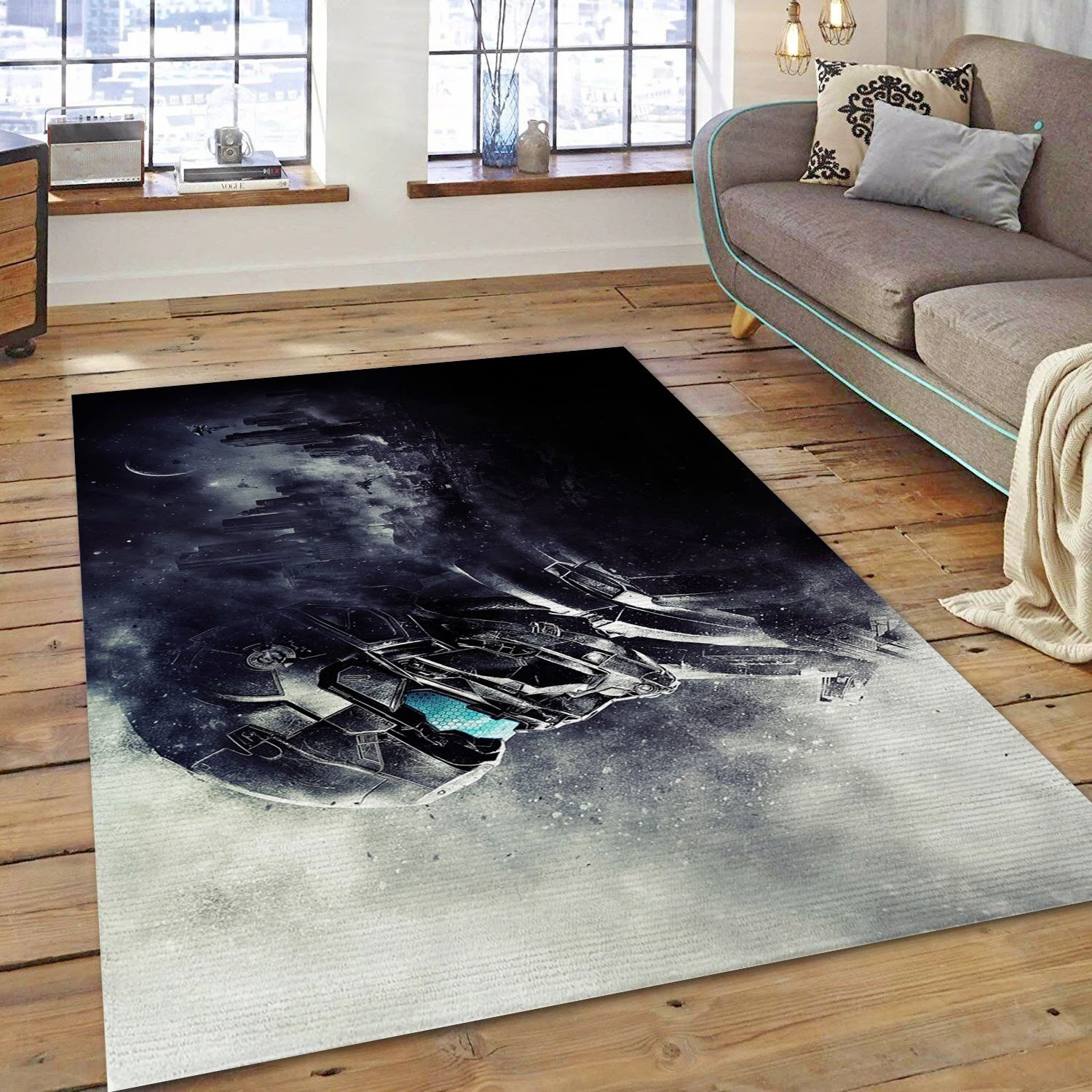 Halo 5 Guardians Video Game Area Rug Area, Living Room Rug - US Decor - Indoor Outdoor Rugs