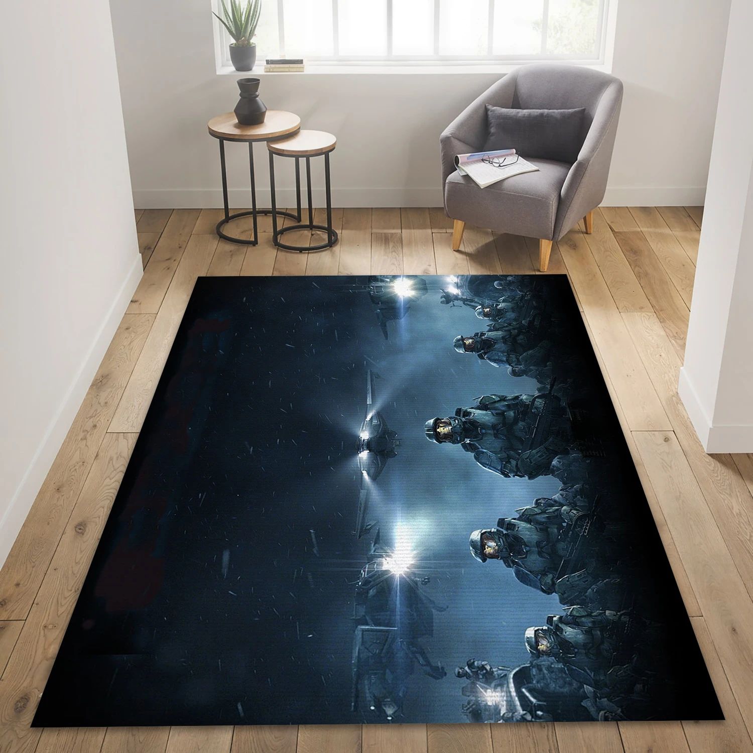 Halo Video Game Area Rug For Christmas, Area Rug - US Decor - Indoor Outdoor Rugs