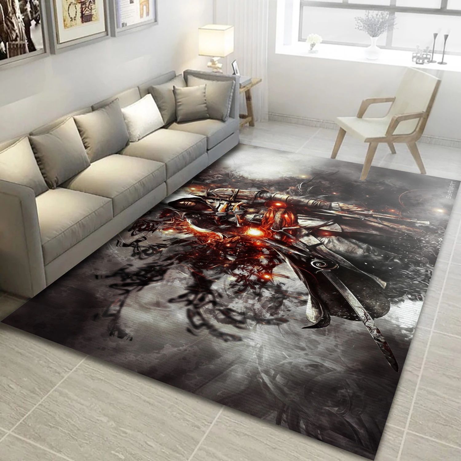 Assassins Creed Iv Black Flag Video Game Reangle Rug, Living Room Rug - Home Decor Floor Decor - Indoor Outdoor Rugs