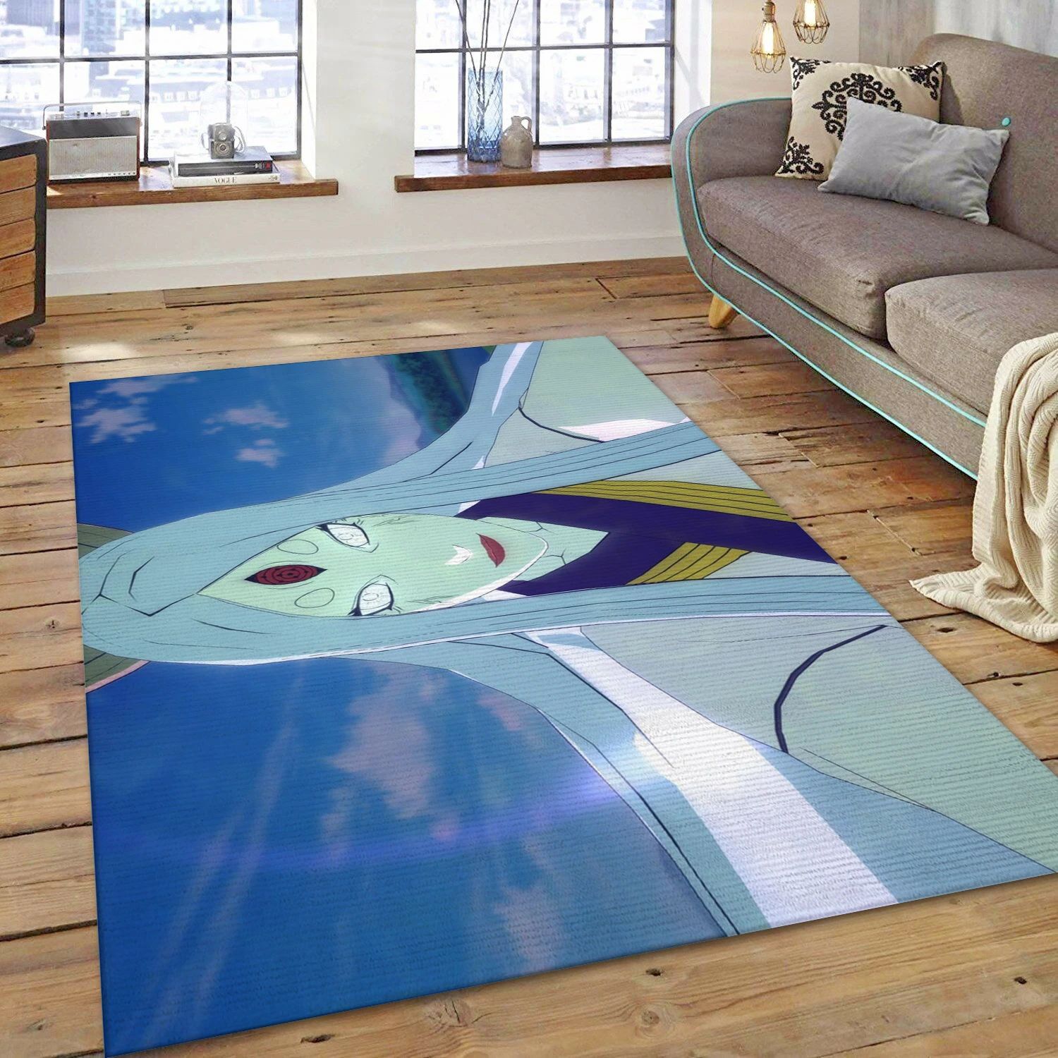 Kaguya Video Game Reangle Rug, Area Rug - Home Decor Floor Decor - Indoor Outdoor Rugs