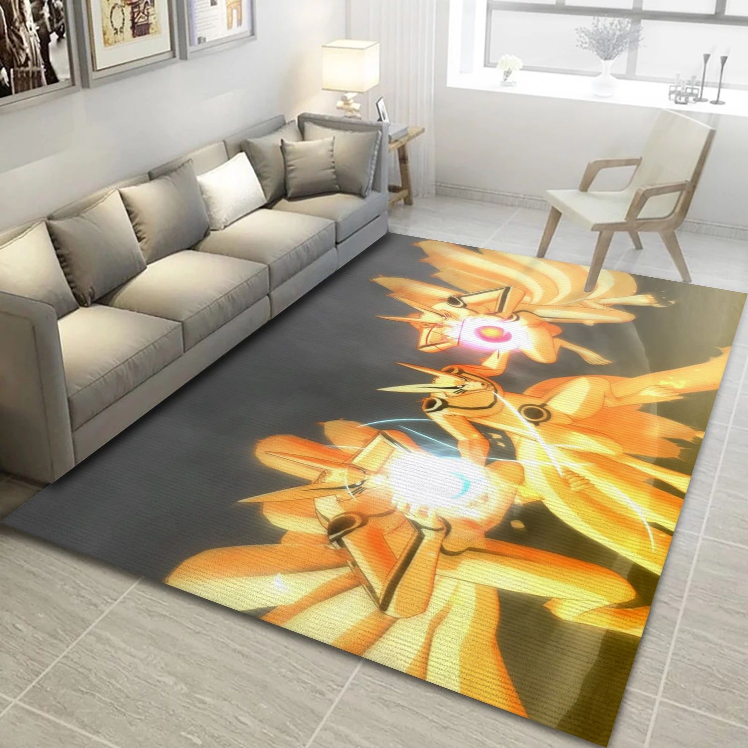 Kurama Video Game Area Rug Area, Area Rug - Christmas Gift Decor - Indoor Outdoor Rugs