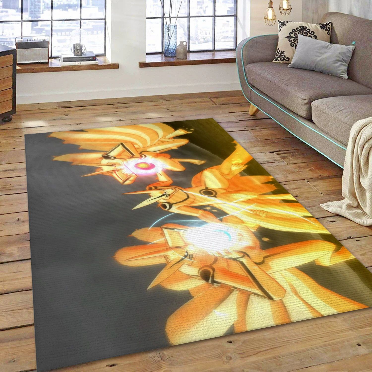 Kurama Video Game Area Rug Area, Area Rug - Christmas Gift Decor - Indoor Outdoor Rugs