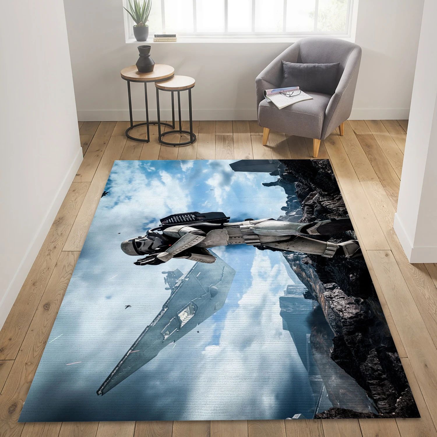 Star Wars Battlefront Video Game Area Rug Area, Bedroom Rug - Family Gift US Decor - Indoor Outdoor Rugs