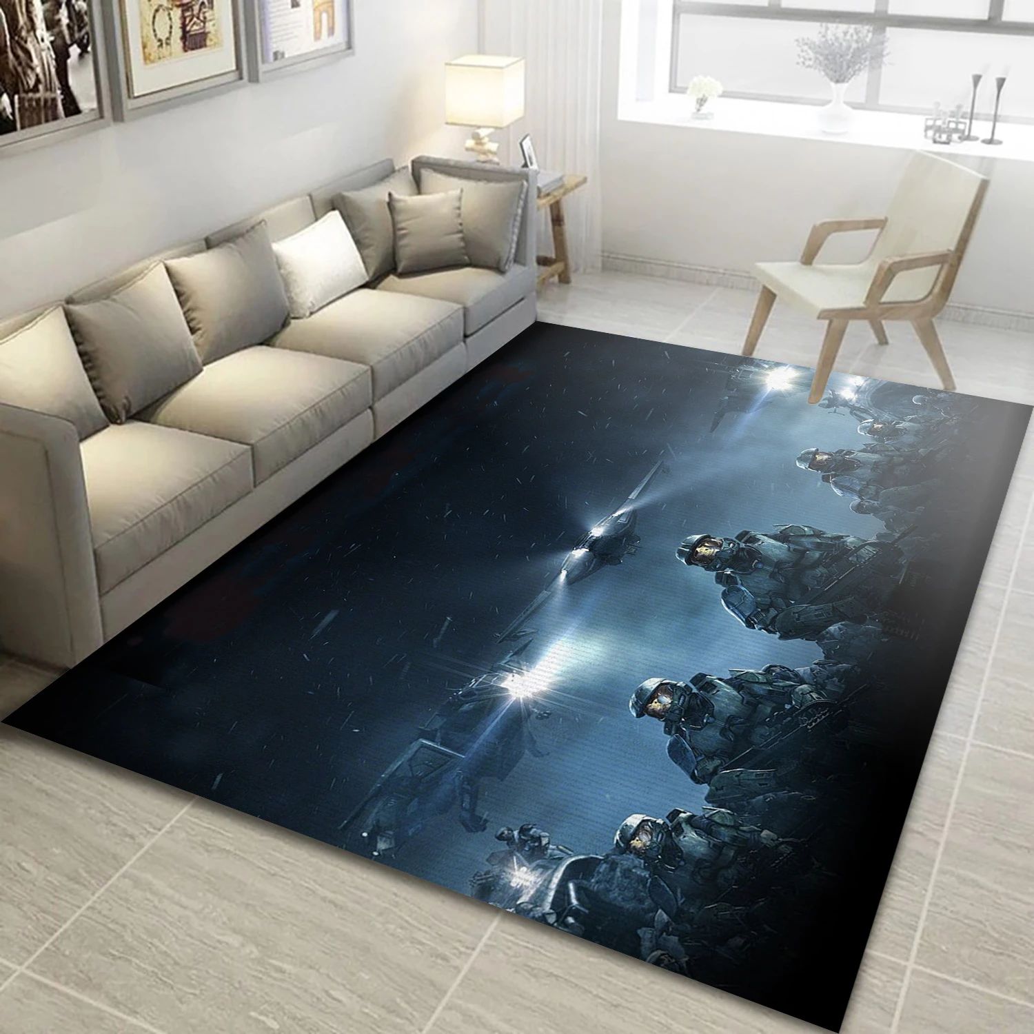 Halo Video Game Area Rug For Christmas, Area Rug - US Decor - Indoor Outdoor Rugs