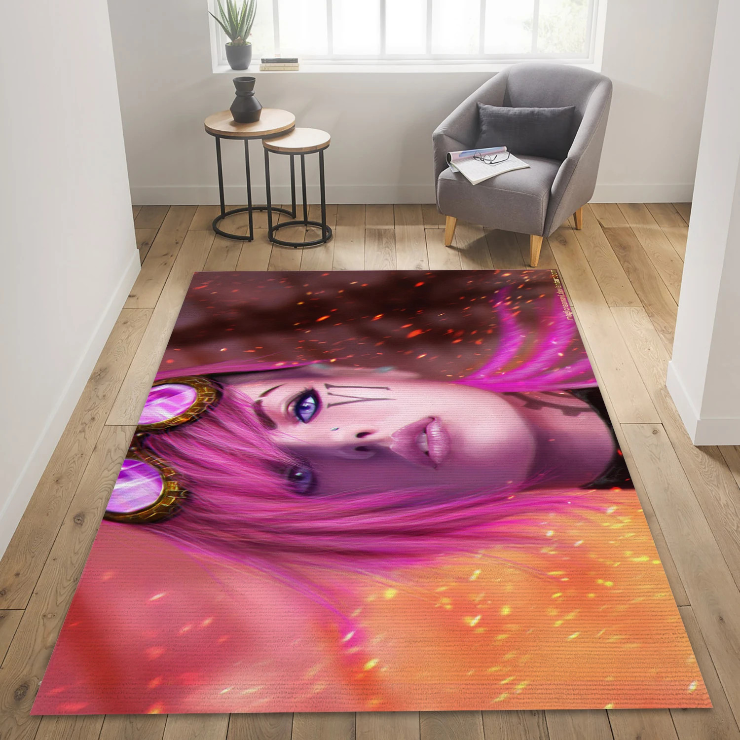 Vi League Of Legends Gaming Area Rug, Living Room Rug - US Decor - Indoor Outdoor Rugs