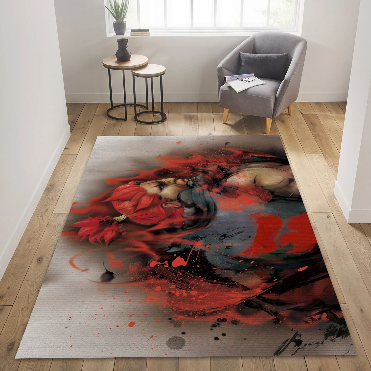 Street Fighter Gaming Area Rug, Area Rug - US Decor - Indoor Outdoor Rugs