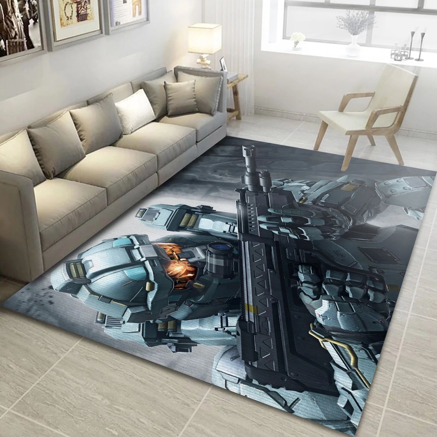 Halo 5 Guardians Video Game Area Rug For Christmas, Area Rug - US Decor - Indoor Outdoor Rugs