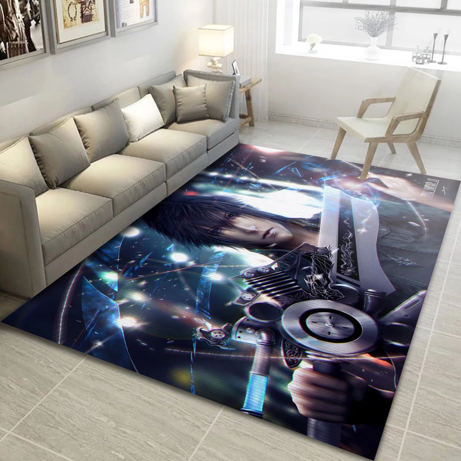 Final Fantasy Xv Game Area Rug Carpet, Living Room Rug - US Decor - Indoor Outdoor Rugs