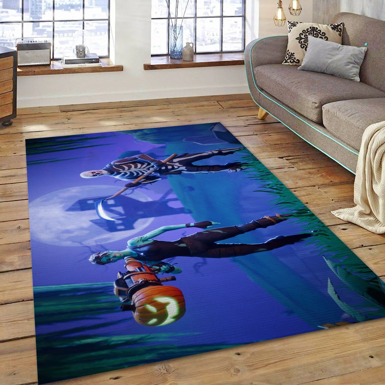 Fortnite Halloween Skins Game Area Rug Carpet, Living Room Rug - US Decor - Indoor Outdoor Rugs