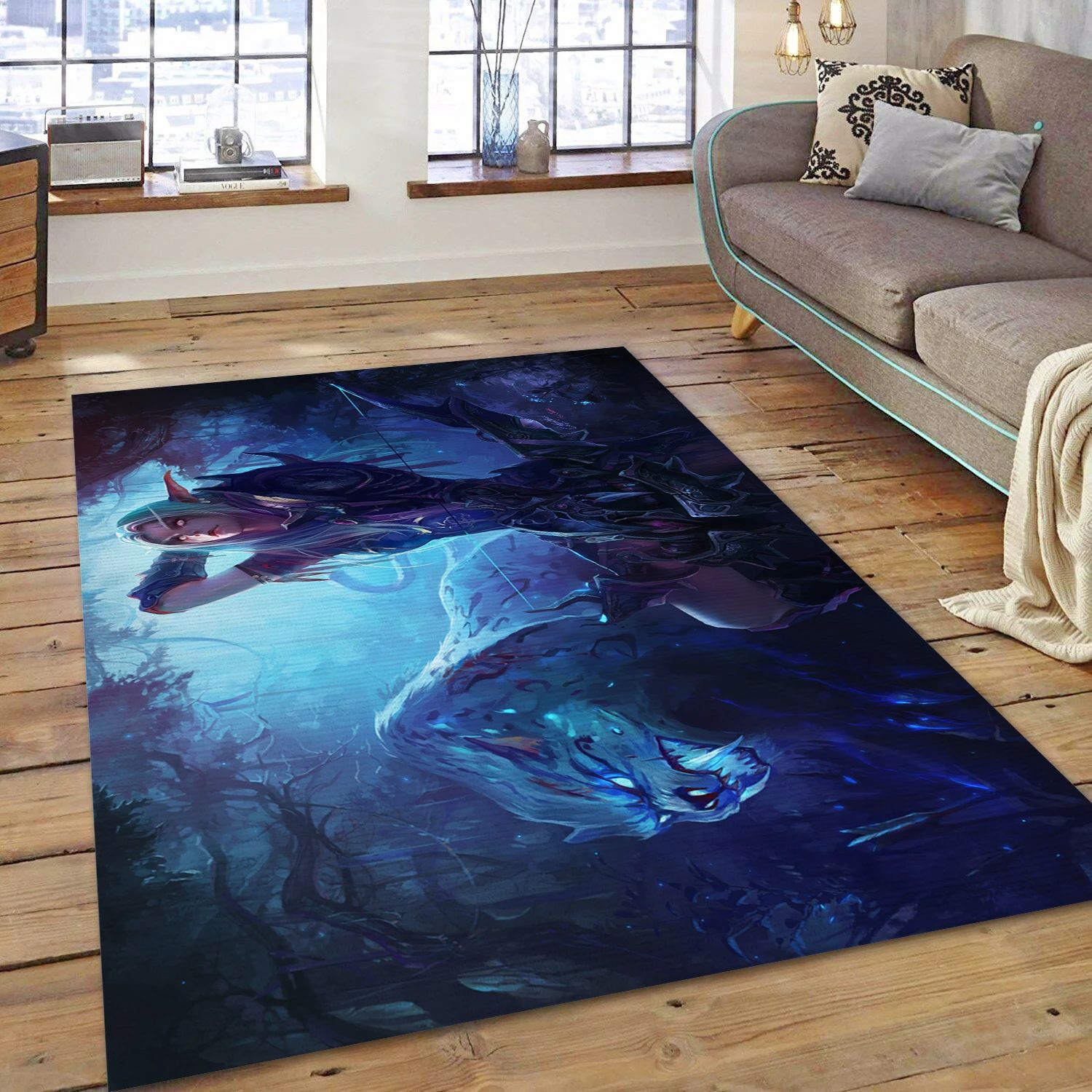 My Mount Video Game Area Rug Area, Living Room Rug - US Decor - Indoor Outdoor Rugs