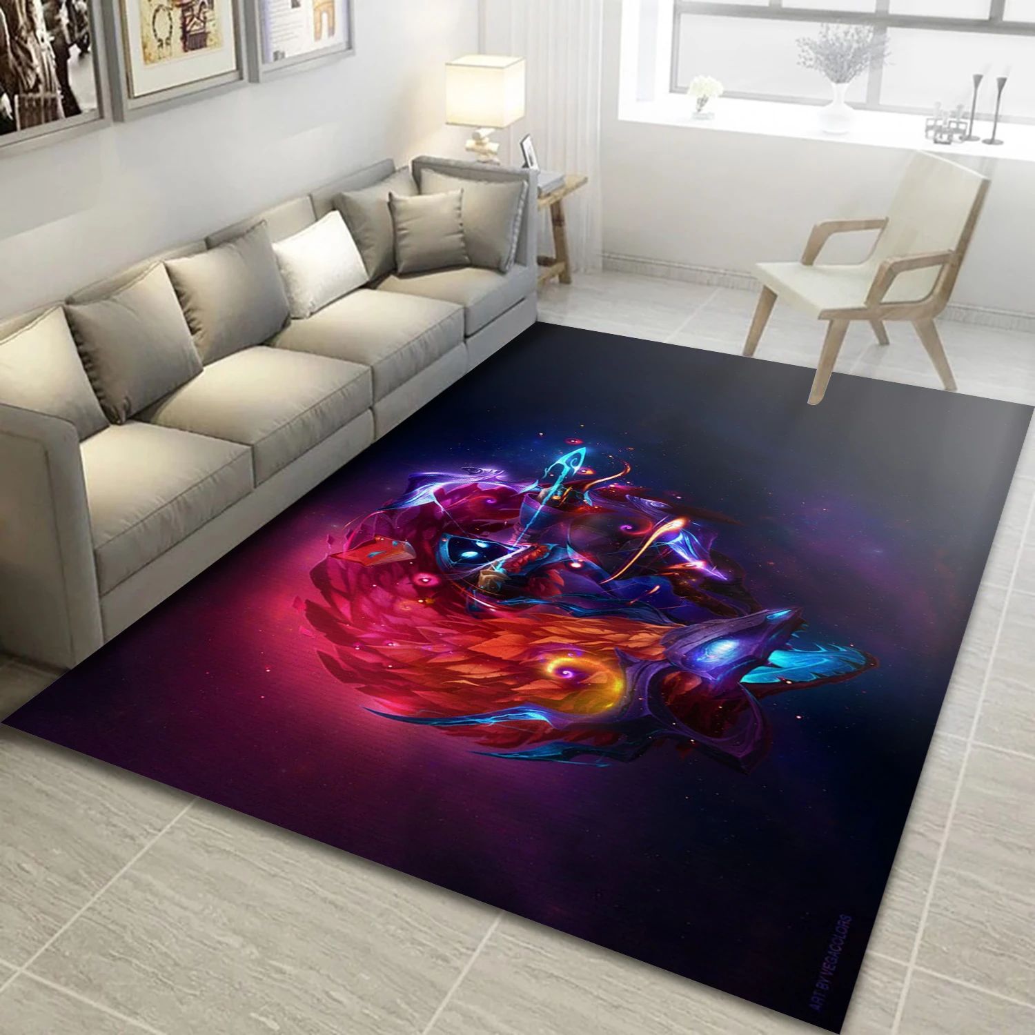 League Of Legends Video Game Reangle Rug, Living Room Rug - Christmas Gift Decor - Indoor Outdoor Rugs