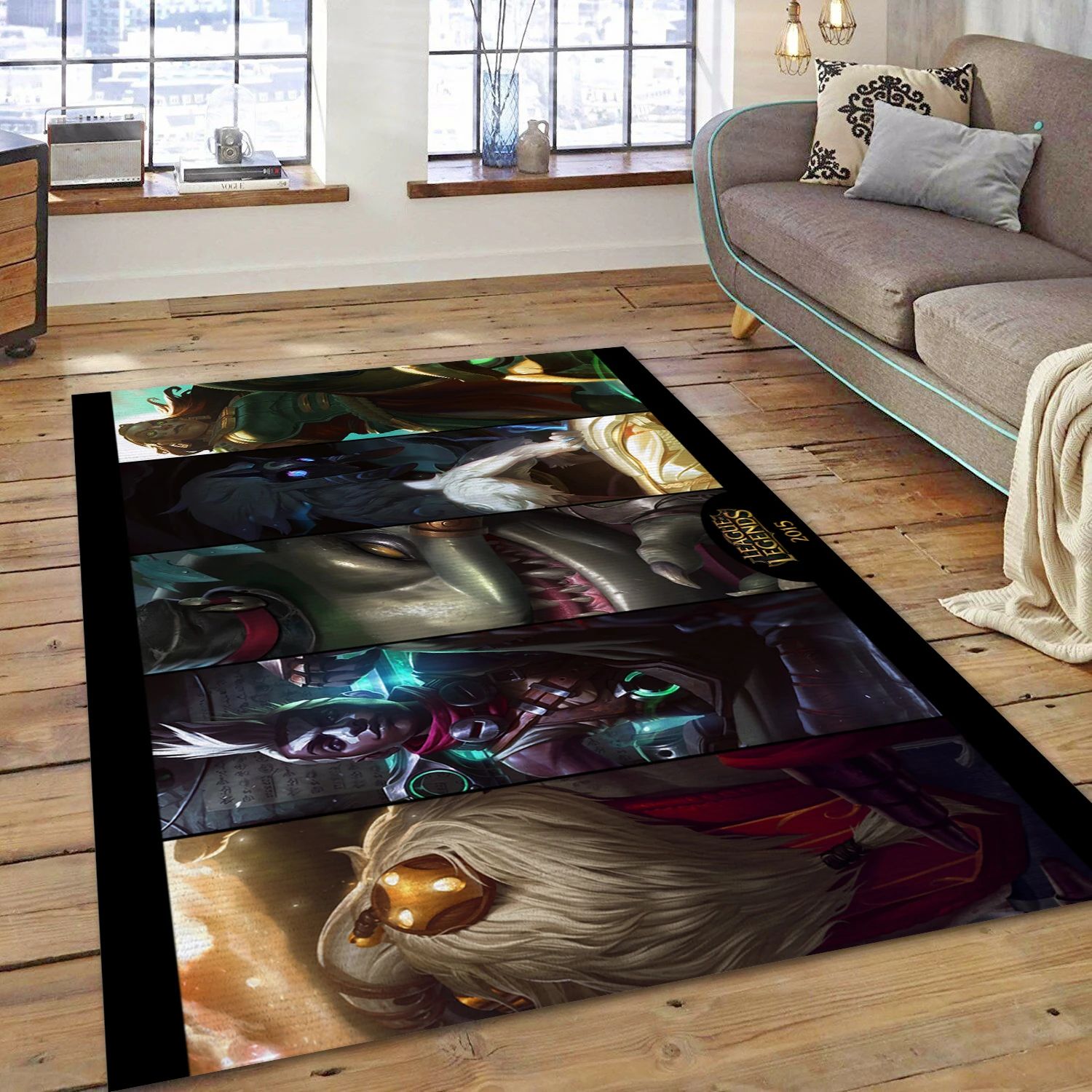 League Of Legends Video Game Area Rug Area, Bedroom Rug - Home Decor Floor Decor - Indoor Outdoor Rugs