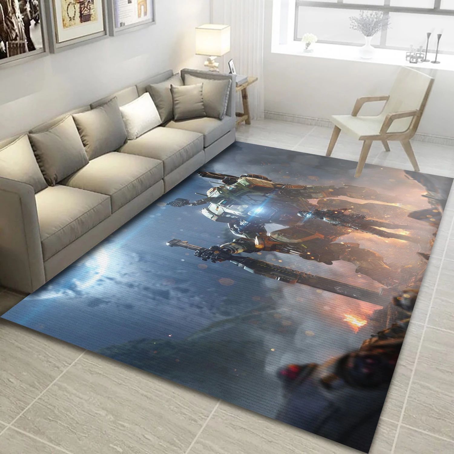 Titanfall 2 Video Game Area Rug Area, Bedroom Rug - Christmas Gift Decor - Indoor Outdoor Rugs