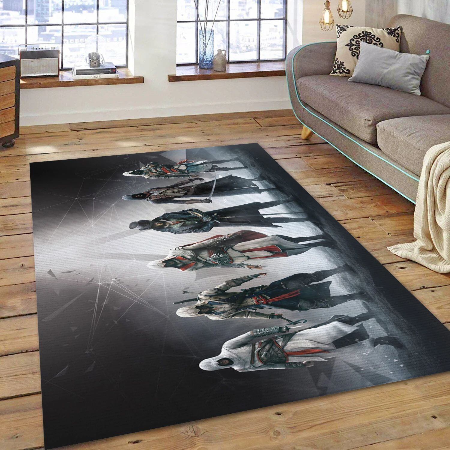 Assassins Creed Video Game Area Rug For Christmas, Area Rug - Home Decor Floor Decor - Indoor Outdoor Rugs