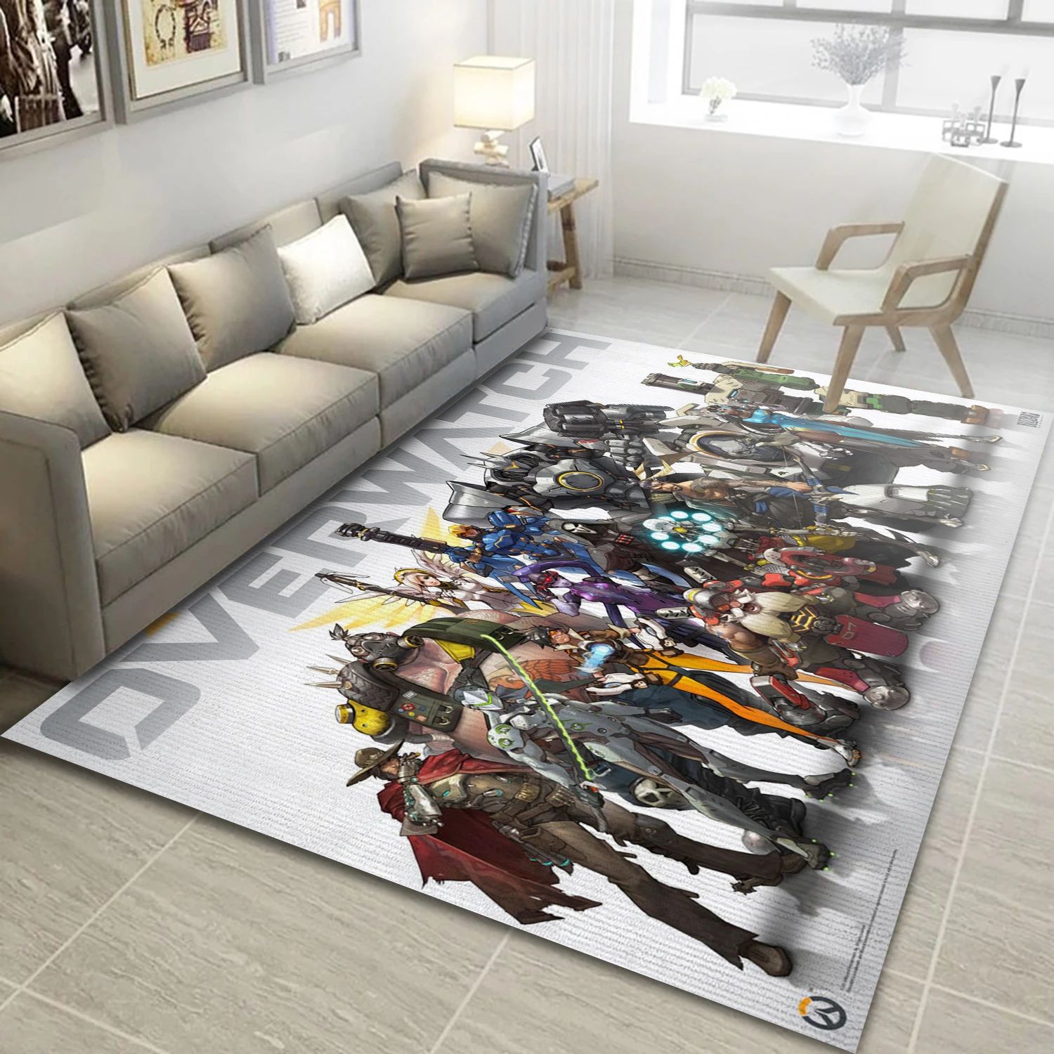 Overwatch Gaming Area Rug, Living Room Rug - Home Decor Floor Decor - Indoor Outdoor Rugs