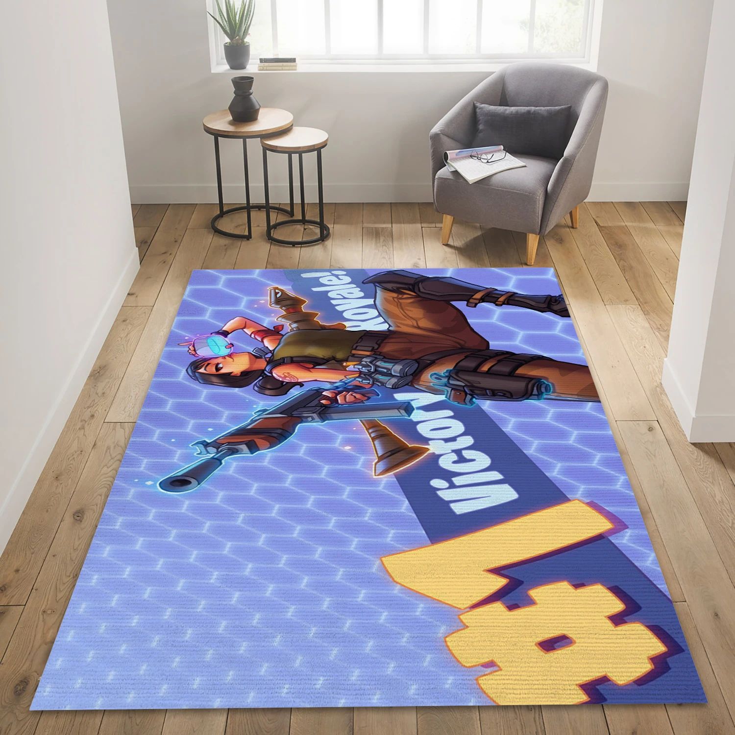 1st Victory Royale Video Game Area Rug Area, Bedroom Rug - US Decor - Indoor Outdoor Rugs