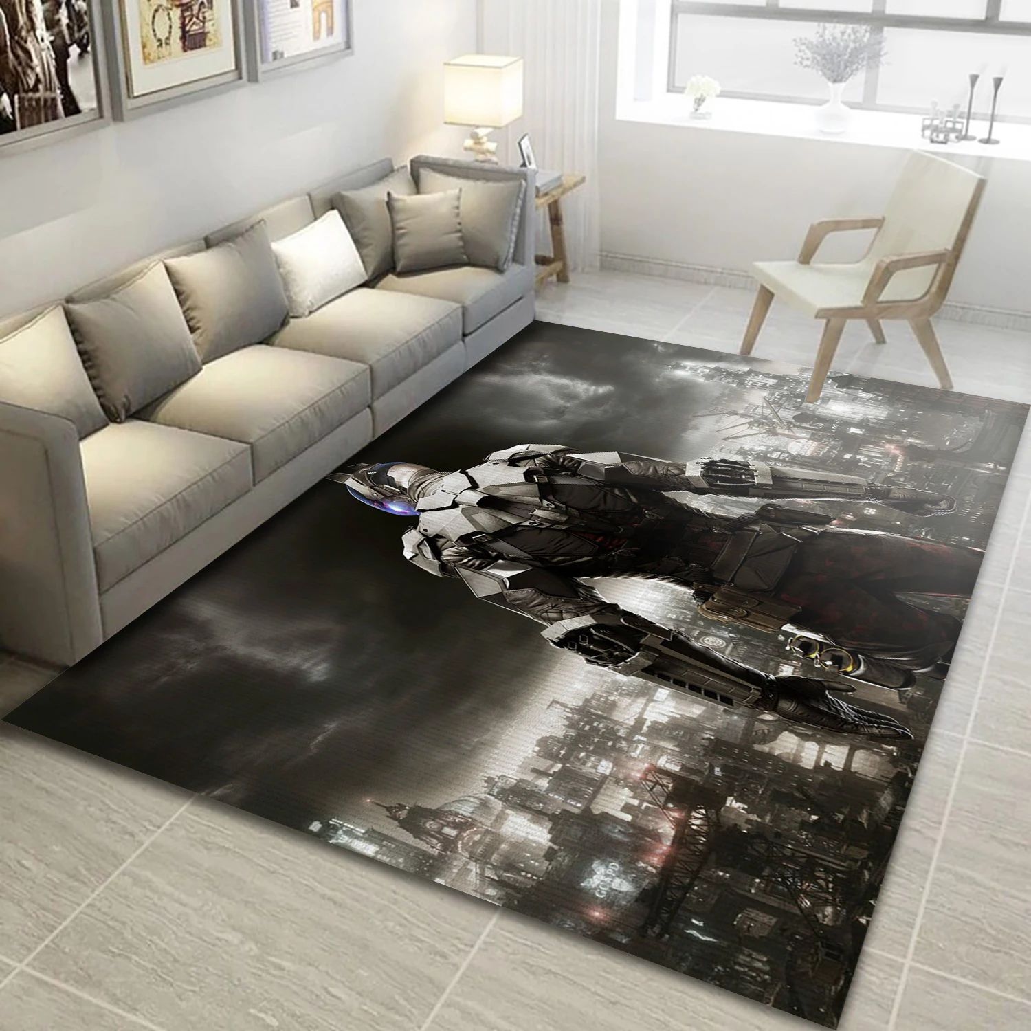 Arkham Knight Dc Comics Gaming Area Rug, Living Room Rug - Home Decor Floor Decor - Indoor Outdoor Rugs