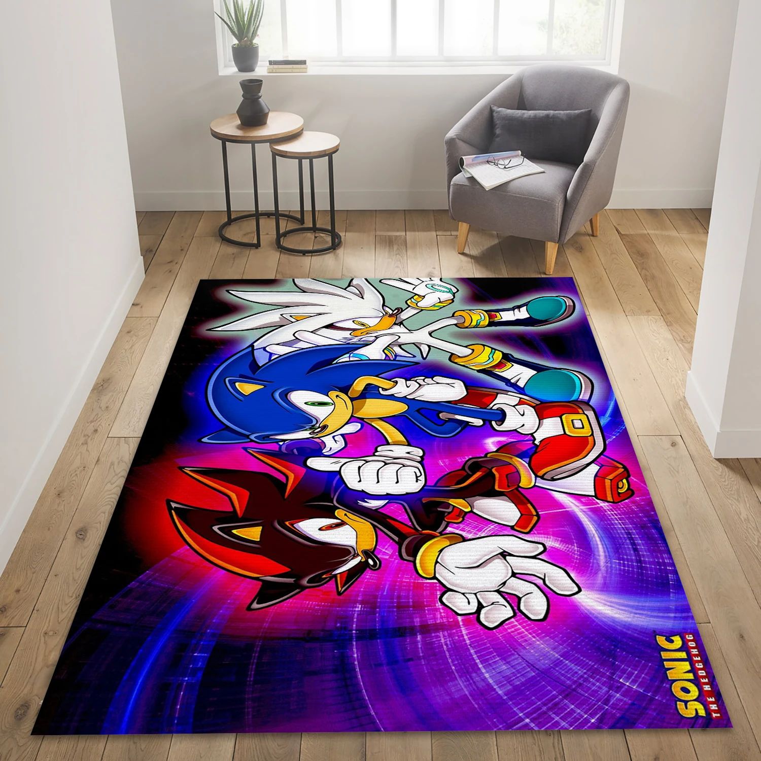 Sonic The Hedgehog 2006 Gaming Area Rug, Bedroom Rug - US Decor - Indoor Outdoor Rugs