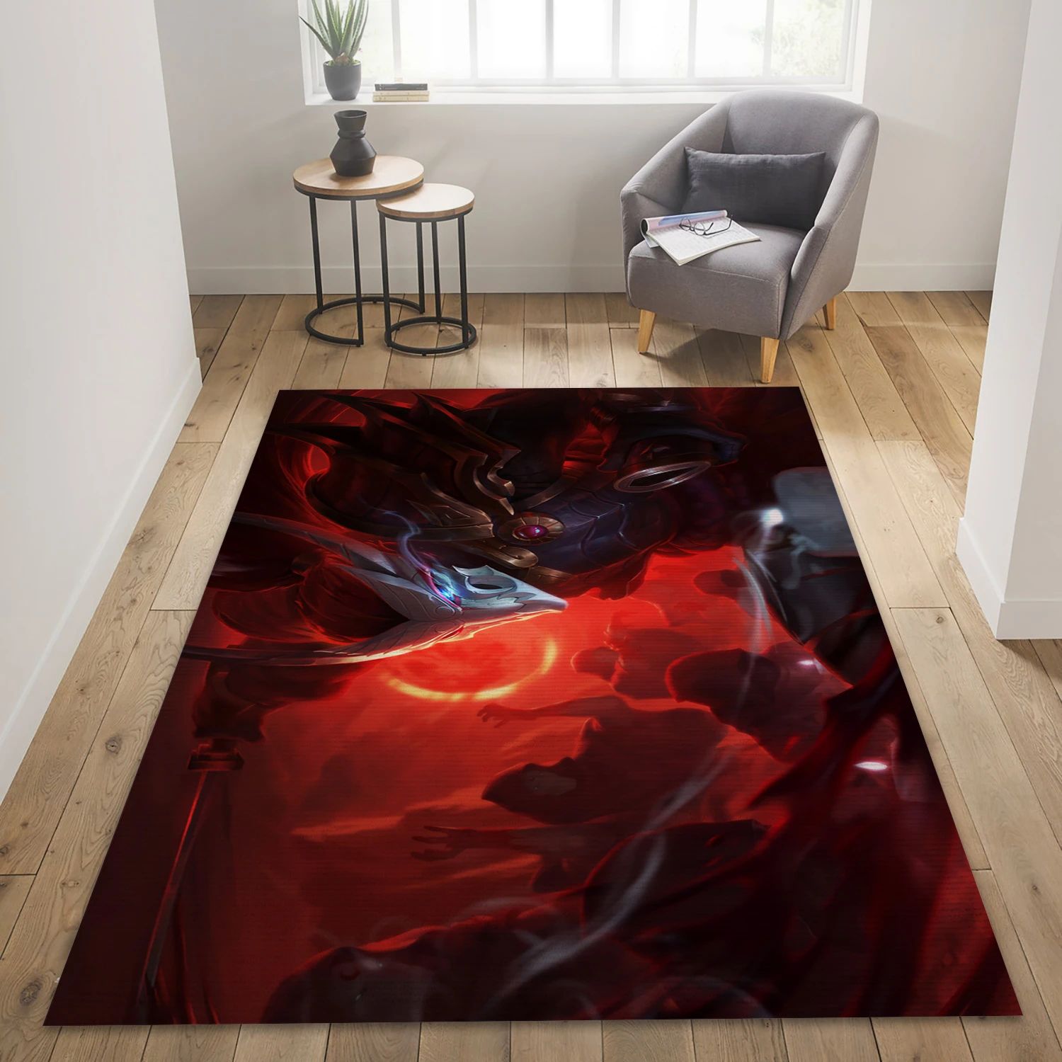 Bloodmoon Yasuo Video Game Area Rug For Christmas, Area Rug - Christmas Gift Decor - Indoor Outdoor Rugs