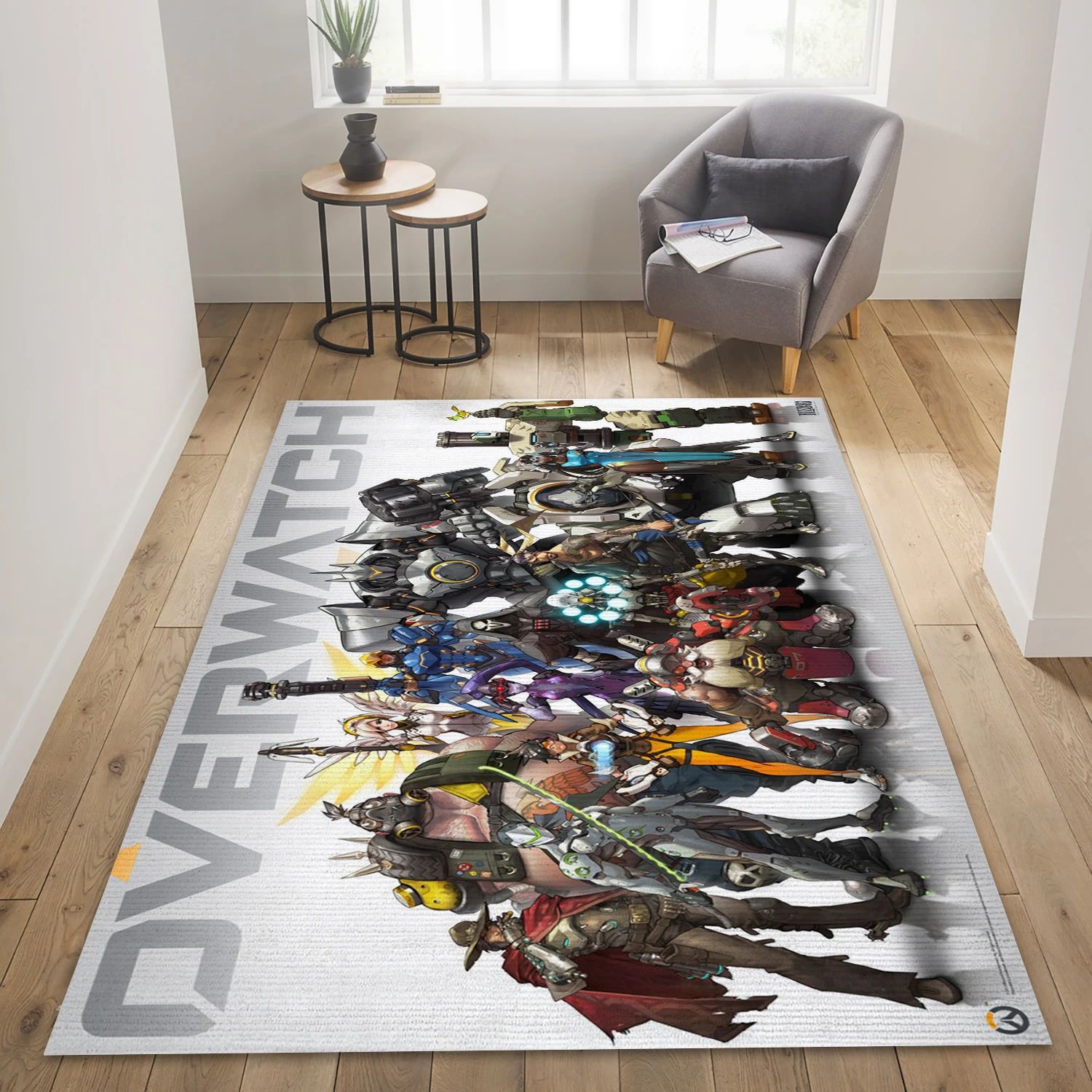 Overwatch Gaming Area Rug, Living Room Rug - Home Decor Floor Decor - Indoor Outdoor Rugs