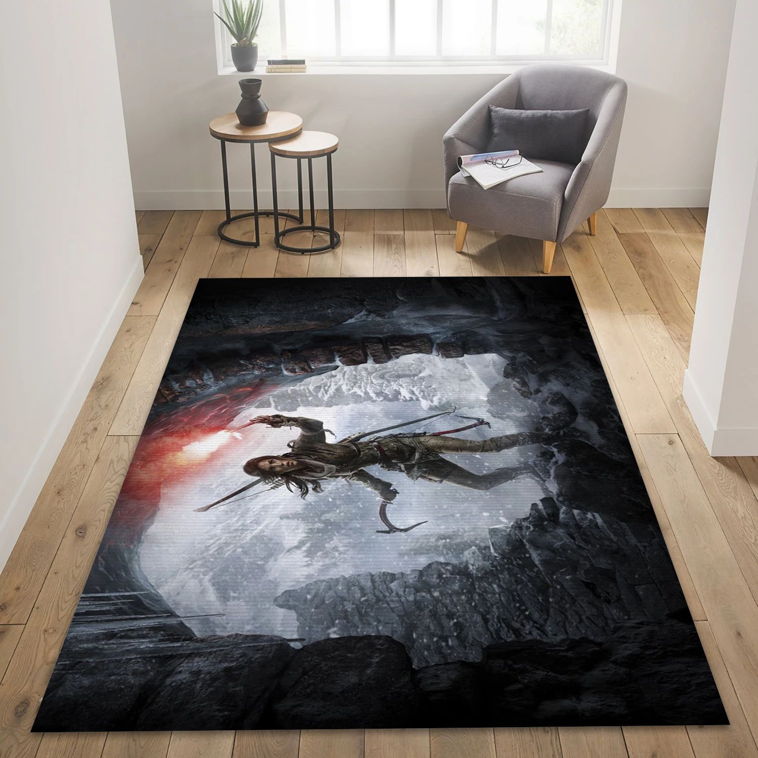 Rise Of The Tomb Raider Gaming Area Rug, Bedroom Rug - Christmas Gift Decor - Indoor Outdoor Rugs