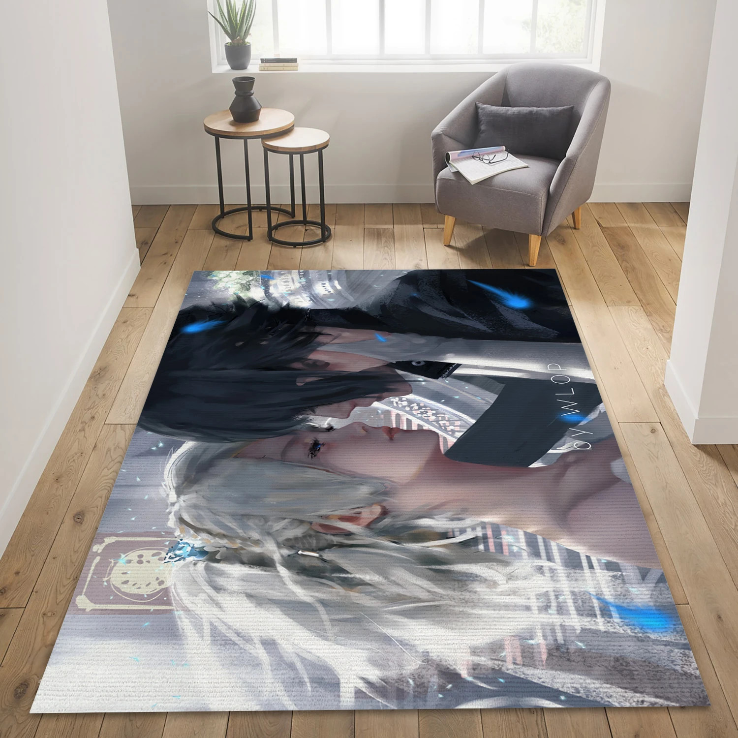 Moon And Night Gaming Area Rug, Bedroom Rug - US Decor - Indoor Outdoor Rugs