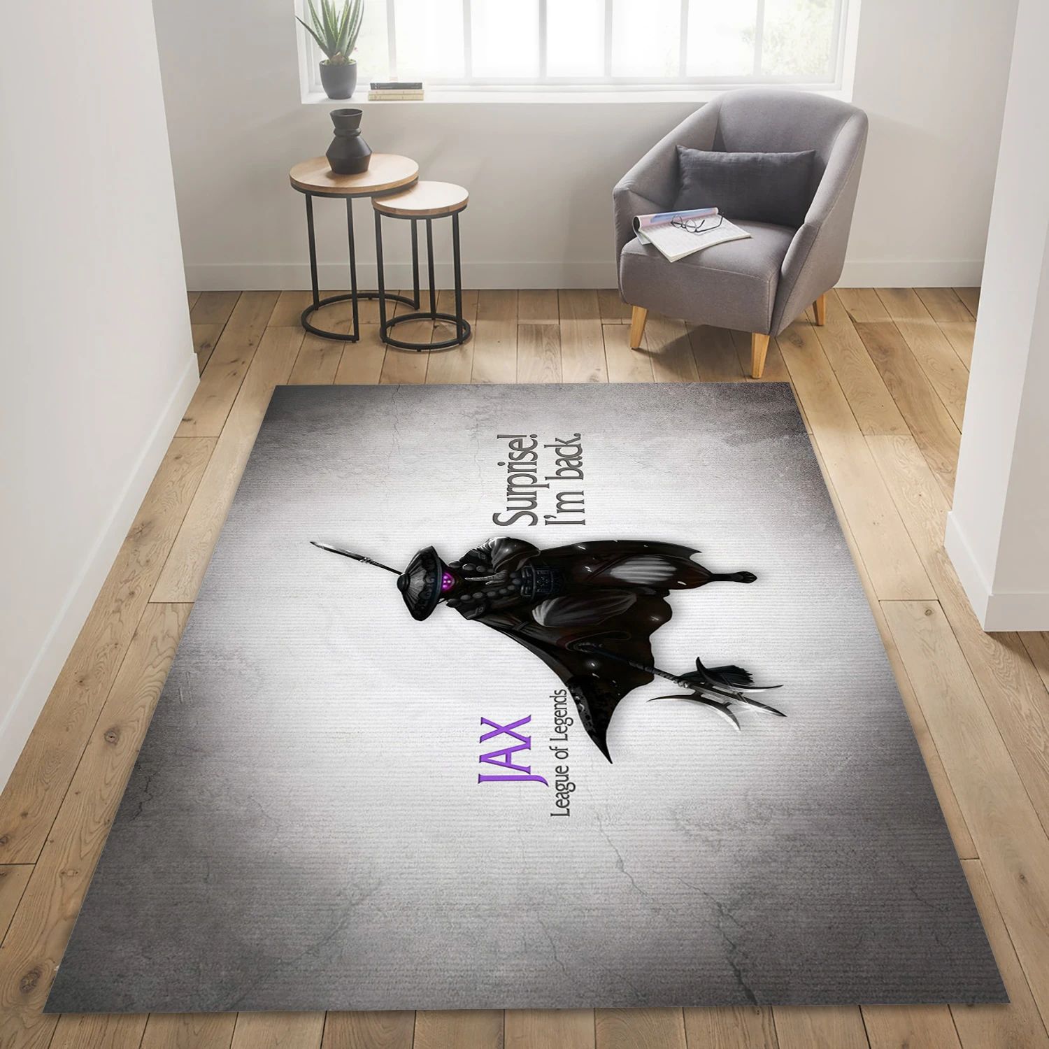 Jax League Of Legends Video Game Area Rug For Christmas, Bedroom Rug - Home Decor Floor Decor - Indoor Outdoor Rugs