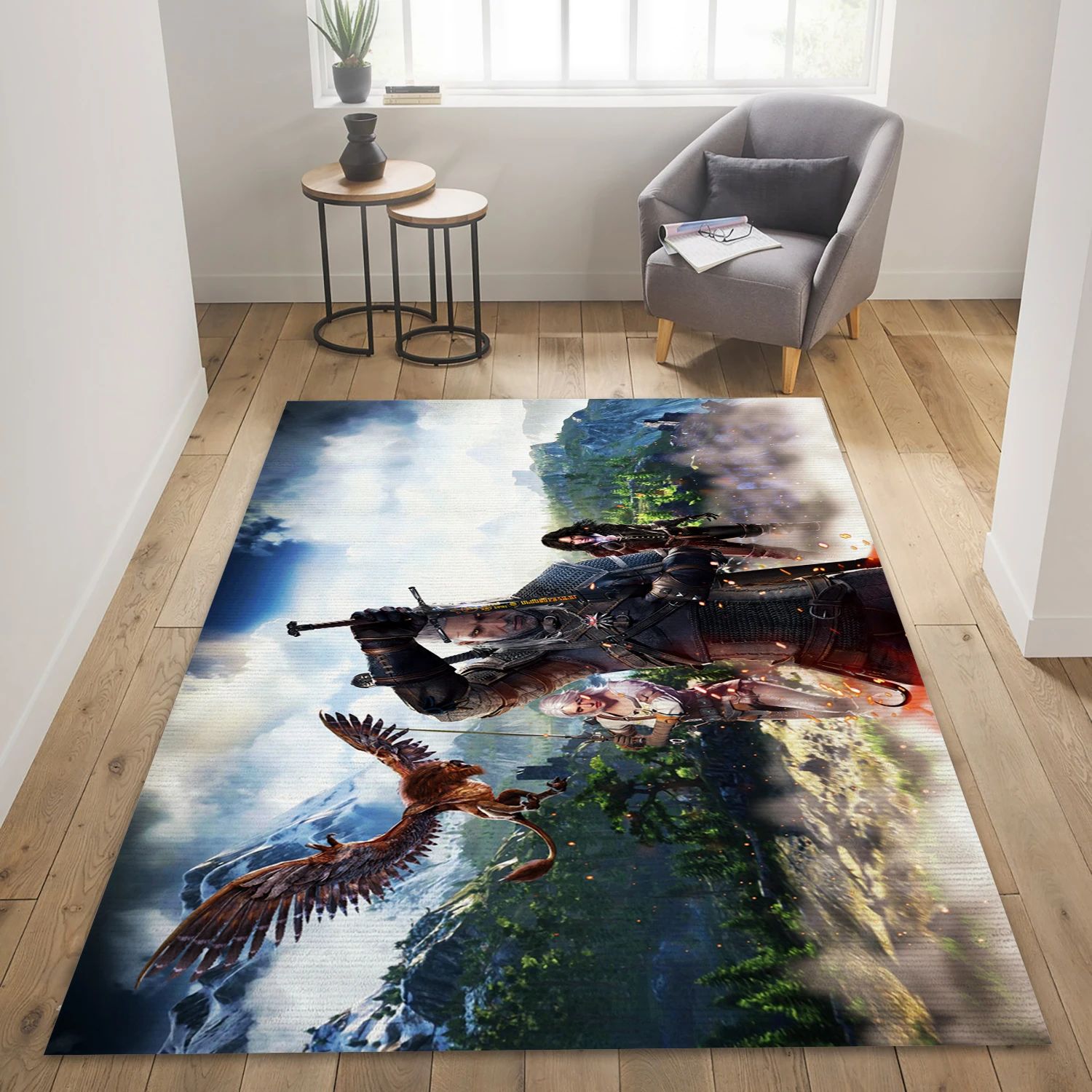 Ciri The Witcher Game Area Rug Carpet, Area Rug - Home Decor Floor Decor - Indoor Outdoor Rugs