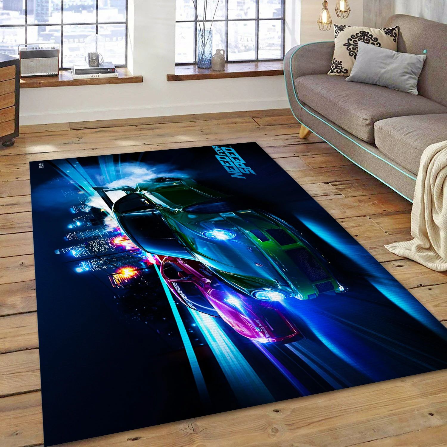 Need For Speed 2015 Video Game Area Rug Area, Area Rug - Home Decor Floor Decor - Indoor Outdoor Rugs