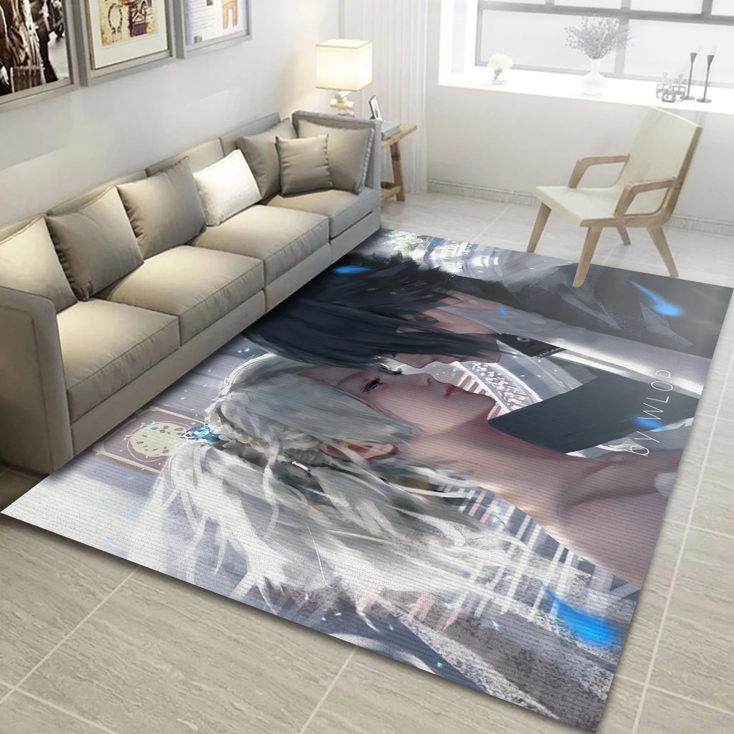 Moon And Night Gaming Area Rug, Bedroom Rug - US Decor - Indoor Outdoor Rugs