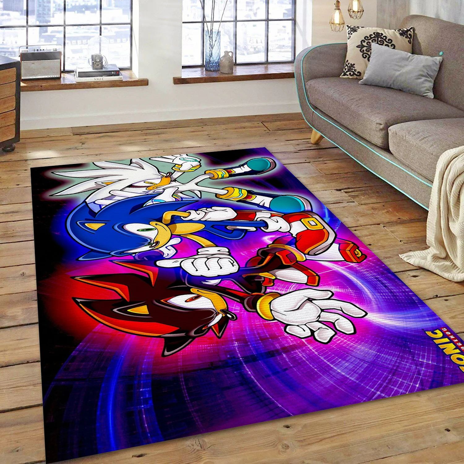 Sonic The Hedgehog 2006 Gaming Area Rug, Bedroom Rug - US Decor - Indoor Outdoor Rugs