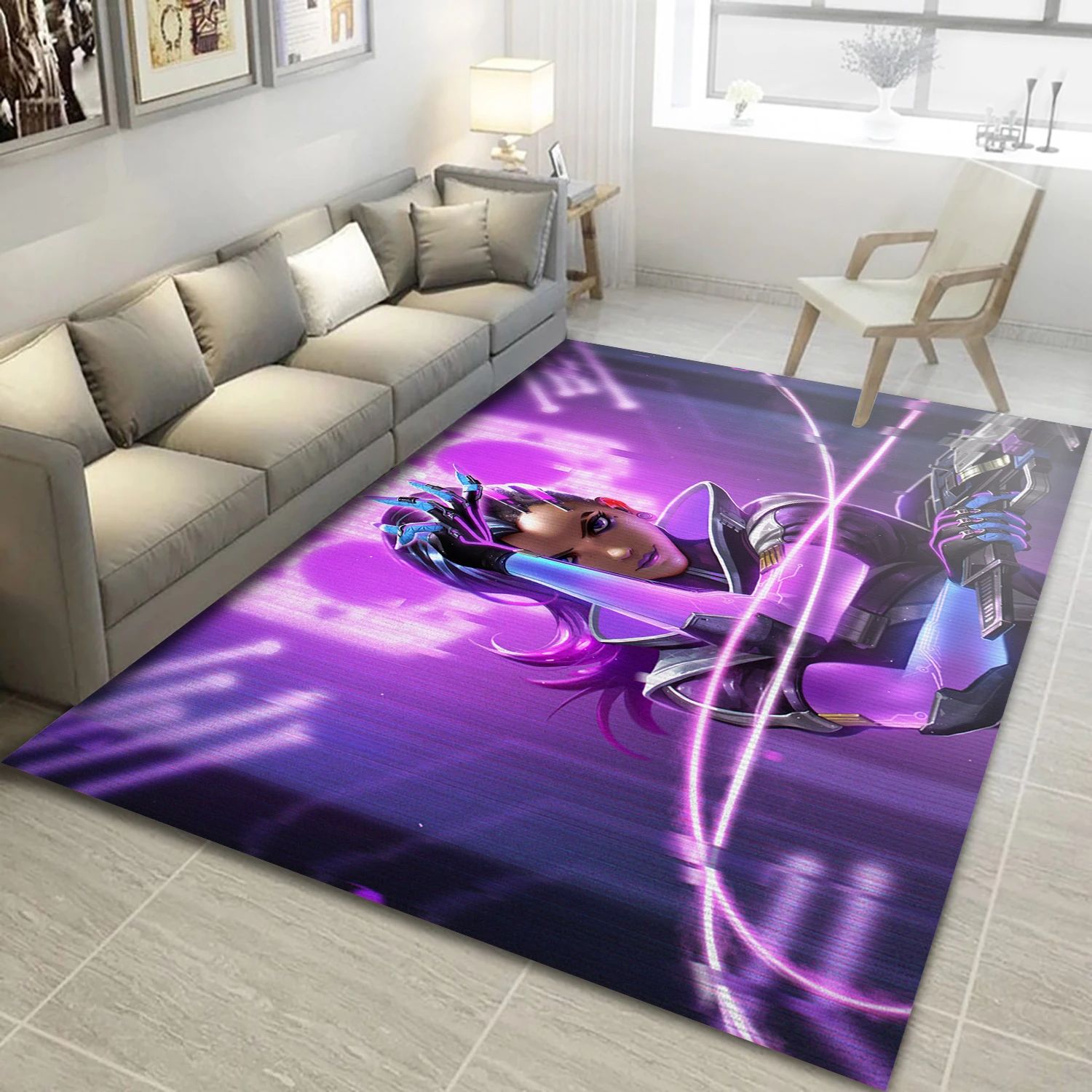 Overwatch Game Area Rug Carpet, Living Room Rug - US Decor - Indoor Outdoor Rugs