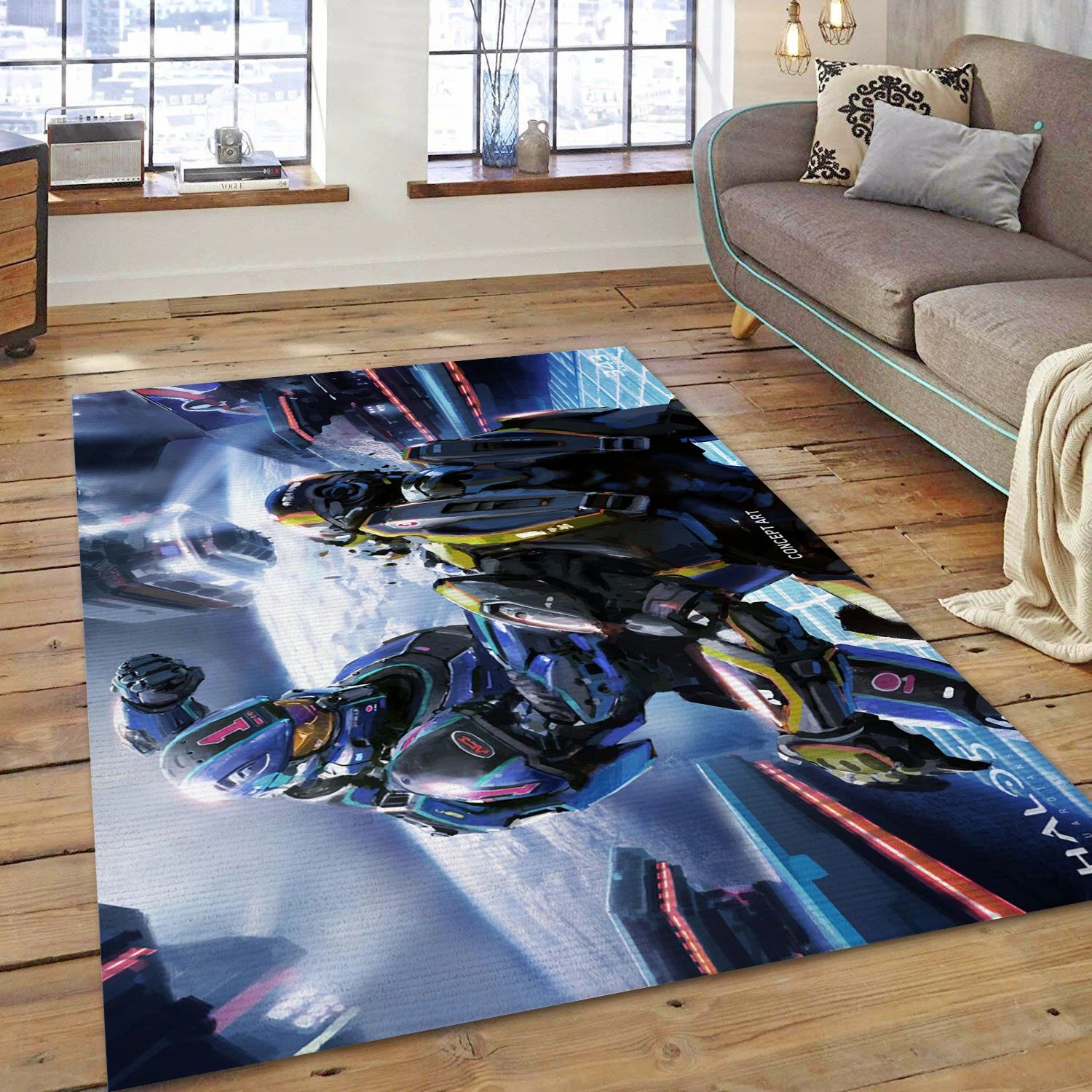 Halo 5 Guardians Gaming Area Rug, Bedroom Rug - Family Gift US Decor - Indoor Outdoor Rugs