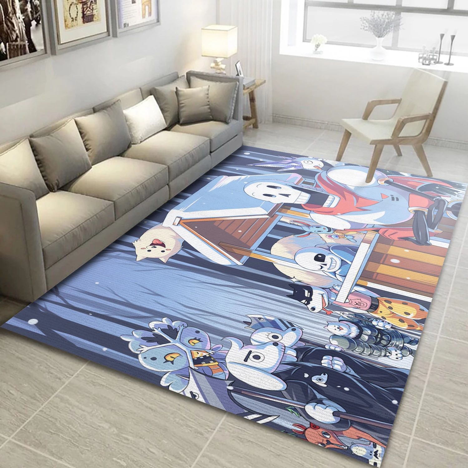 Snowdin Game Area Rug Carpet, Area Rug - US Decor - Indoor Outdoor Rugs