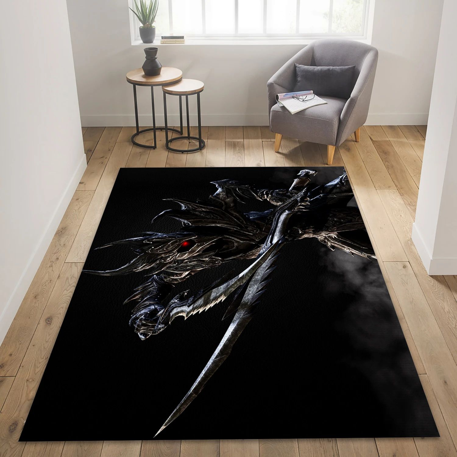 The Daedric Servant Video Game Area Rug Area, Bedroom Rug - US Decor - Indoor Outdoor Rugs