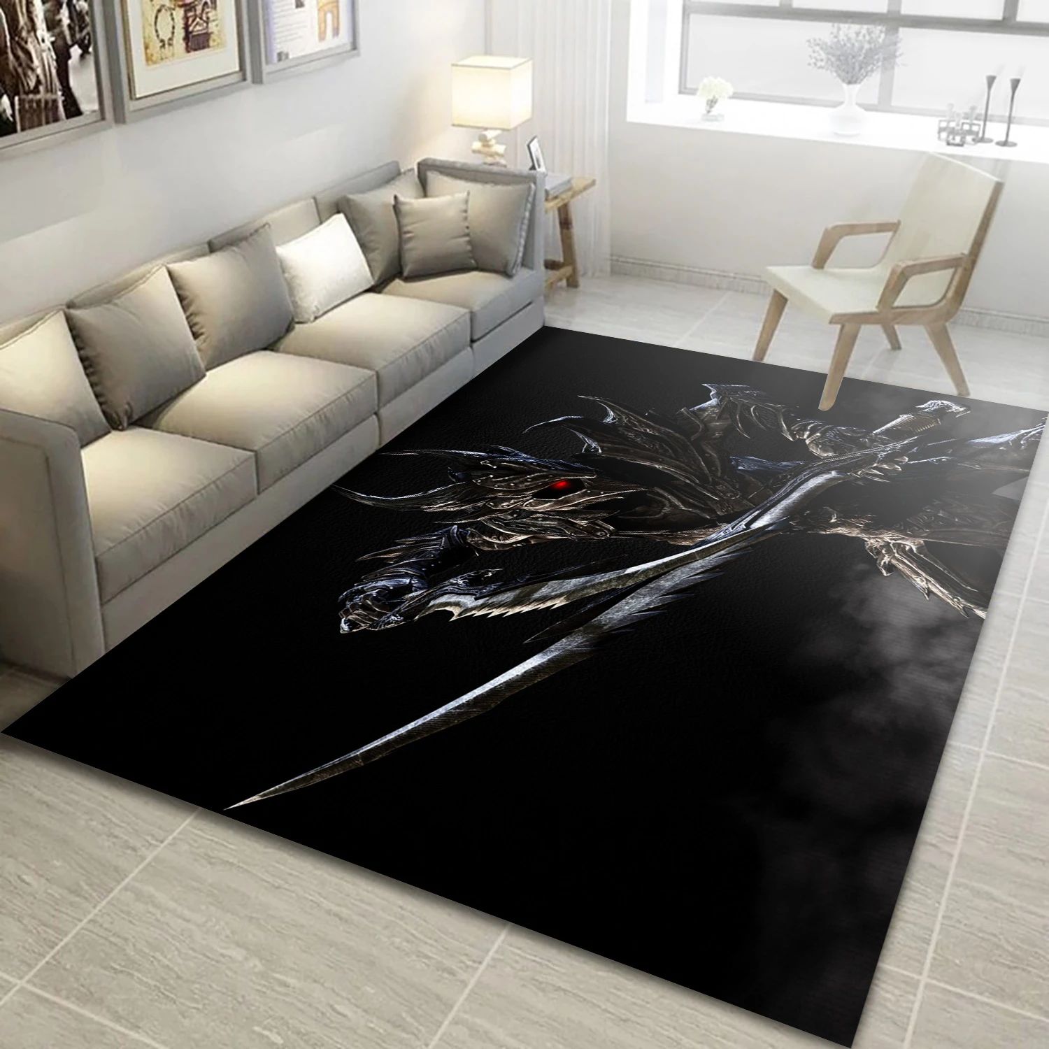 The Daedric Servant Video Game Area Rug Area, Bedroom Rug - US Decor - Indoor Outdoor Rugs