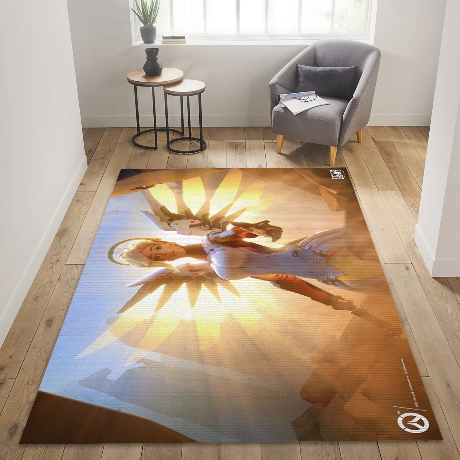 Mercy Gaming Area Rug, Bedroom Rug - US Decor - Indoor Outdoor Rugs