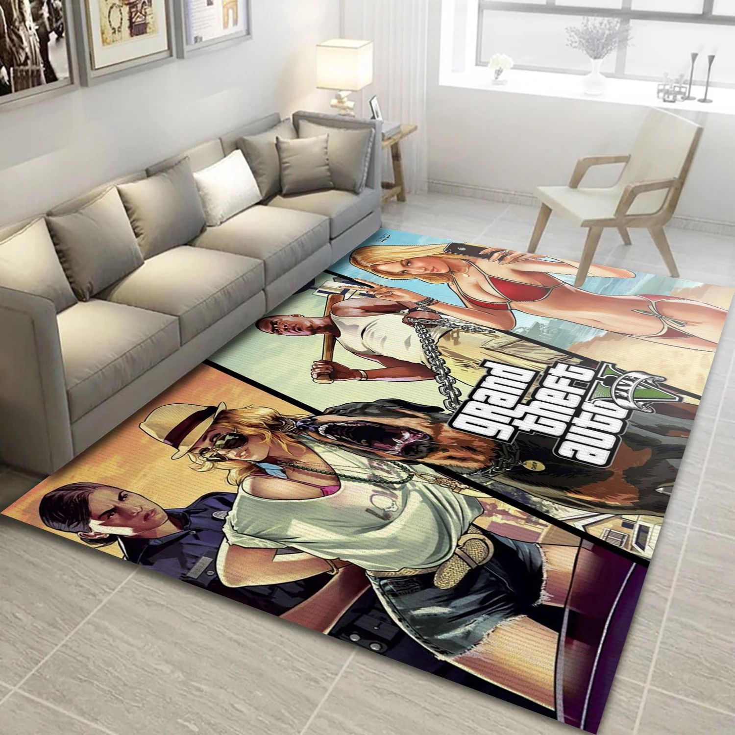 Beach Video Game Area Rug Area, Area Rug - US Decor - Indoor Outdoor Rugs